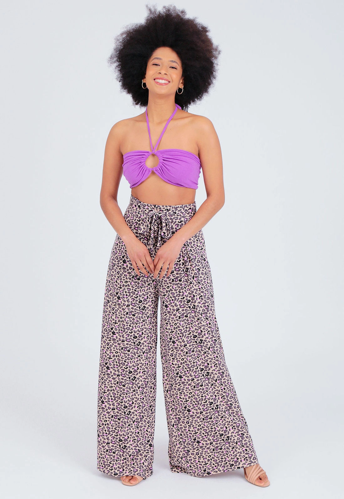 Vestido Midi Viscose Estampado