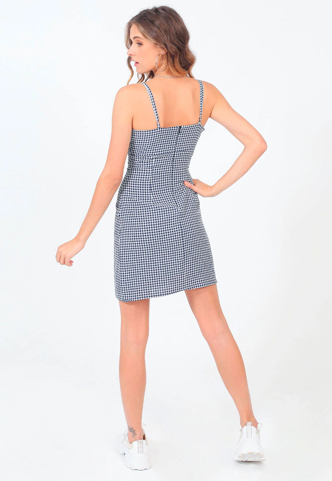 Vestido Curto Xadrez Vichy P