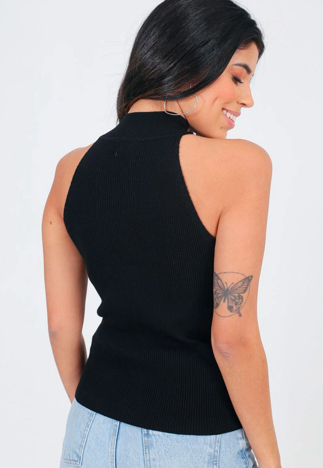 Blusa Regata Tricot Gola g