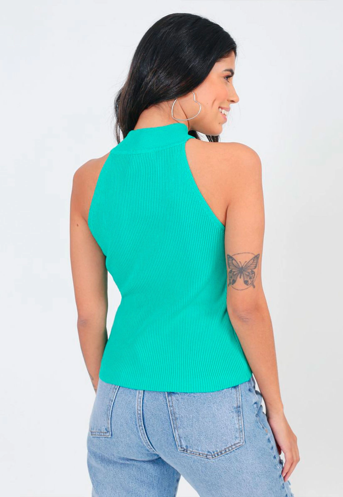 Blusa Regata Tricot Gola g