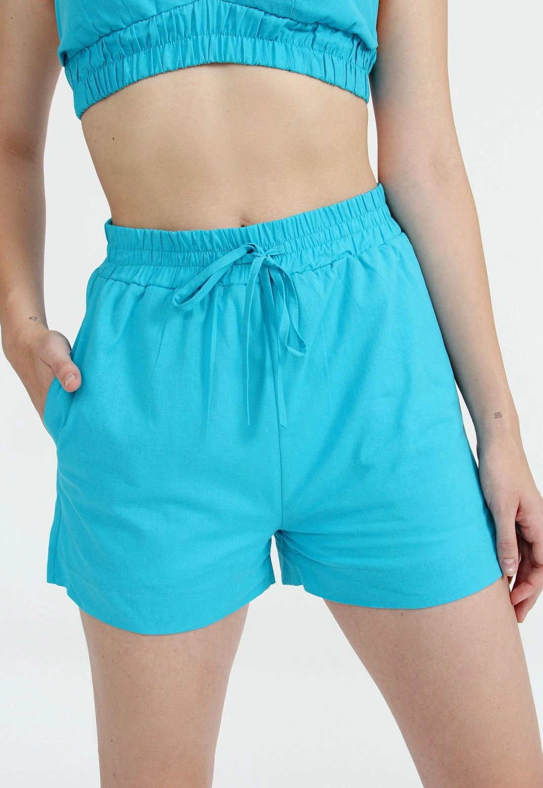 Shorts Tricoline Bolso