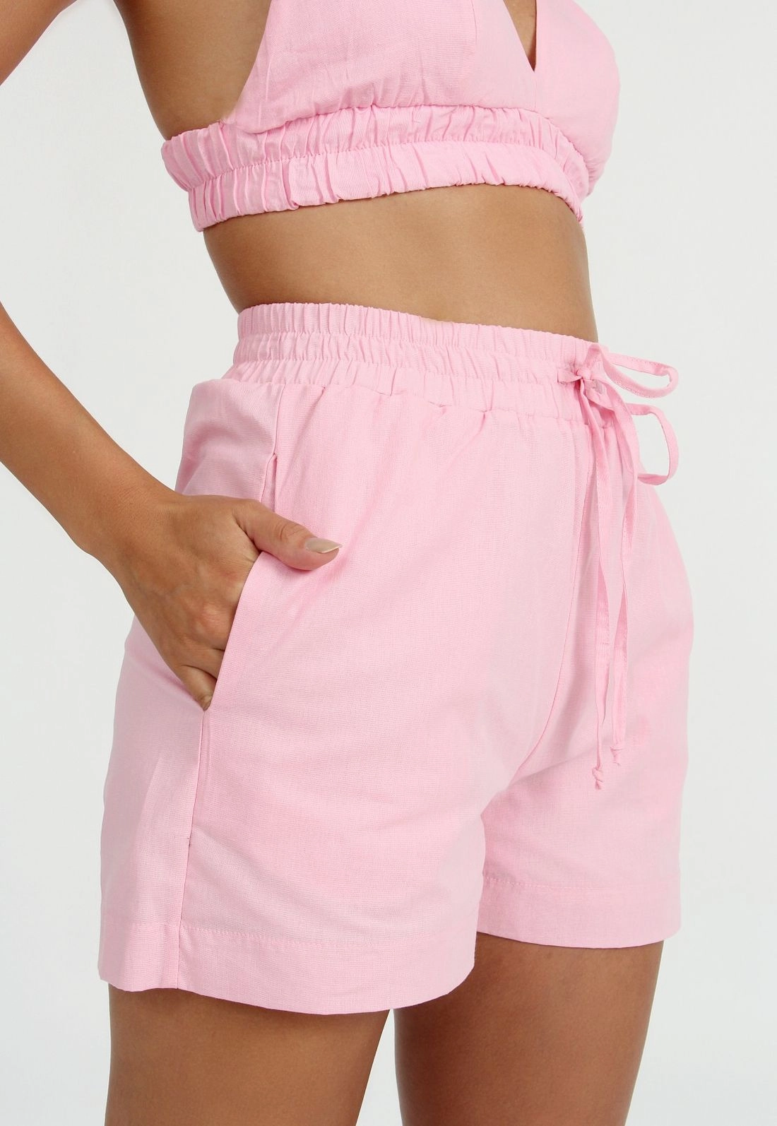 Shorts Tricoline Bolso