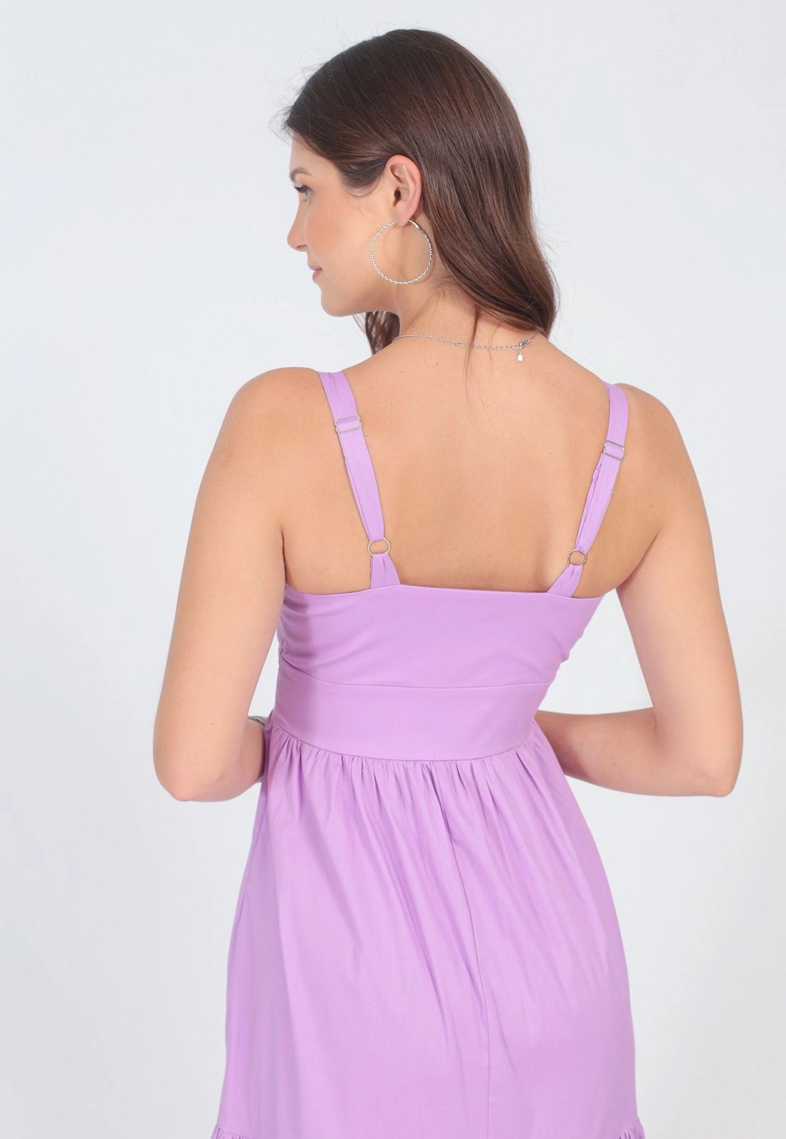 Vestido Tricoline Longo Marias P