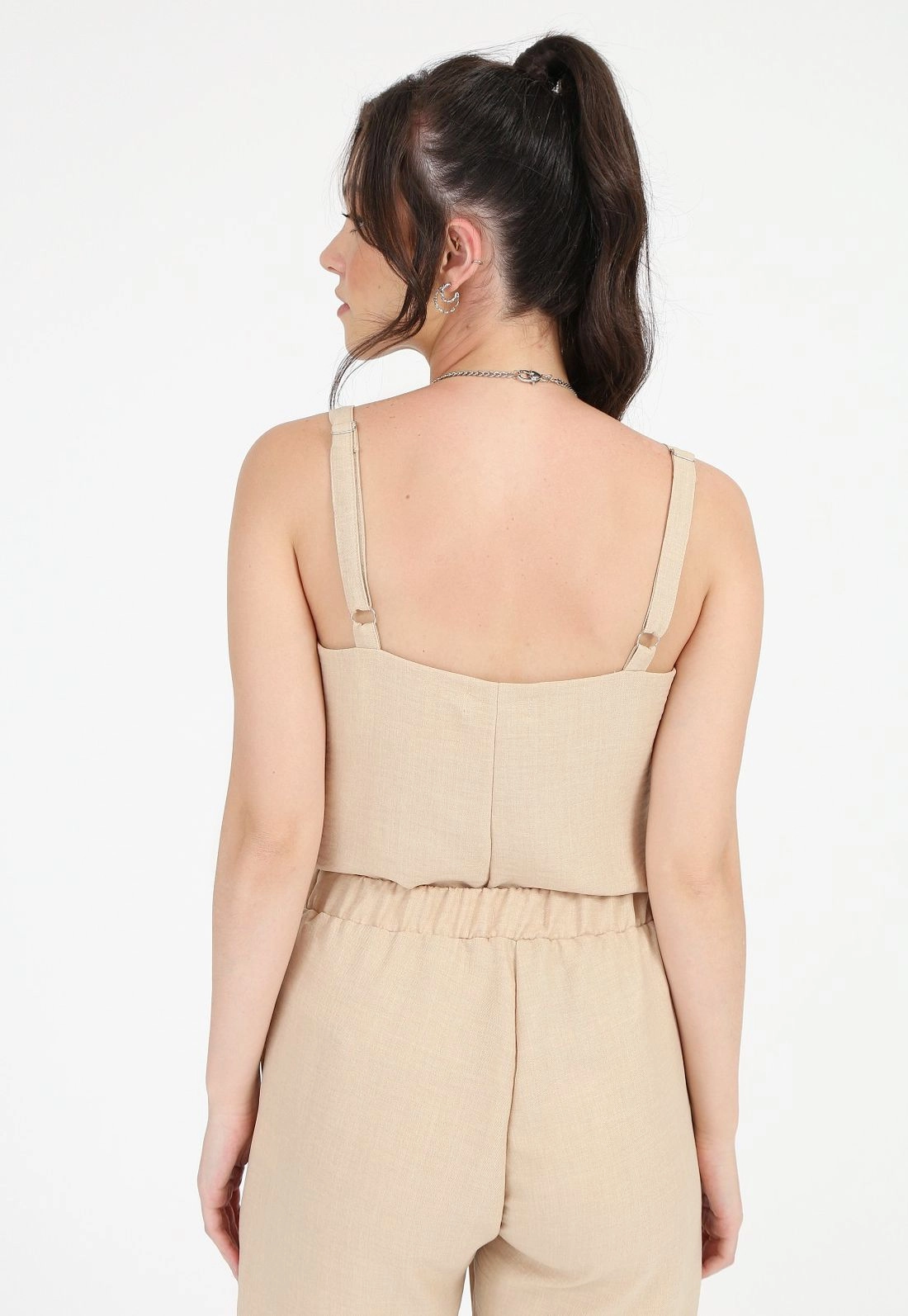 Blusa Crepe Alça Lisa