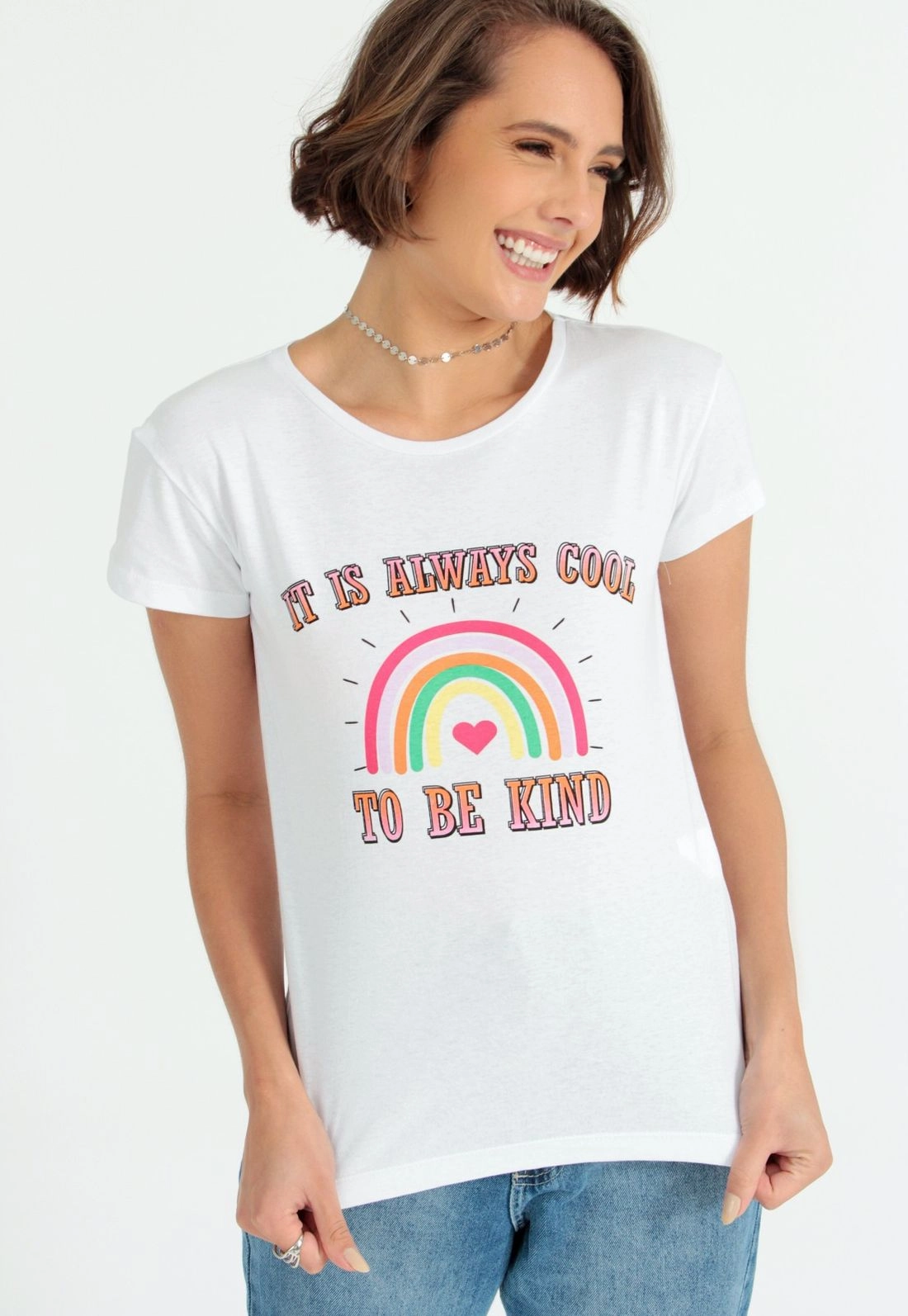 Blusa T-Shirt Arco Irís