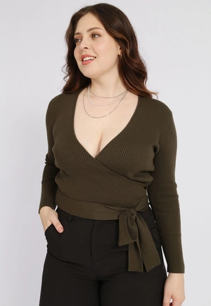 Blusa Tricô Transpassada