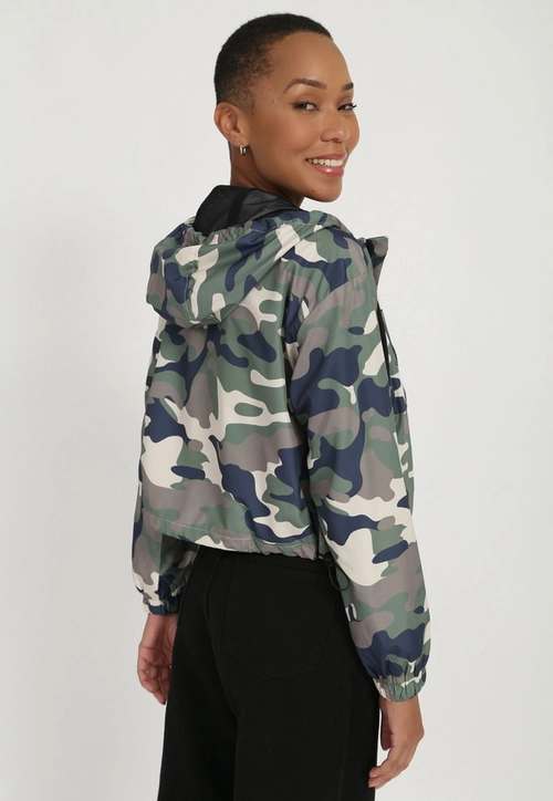 Jaqueta Corta Vento Nylon Camuflada