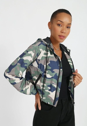 Jaqueta Corta Vento Nylon Camuflada
