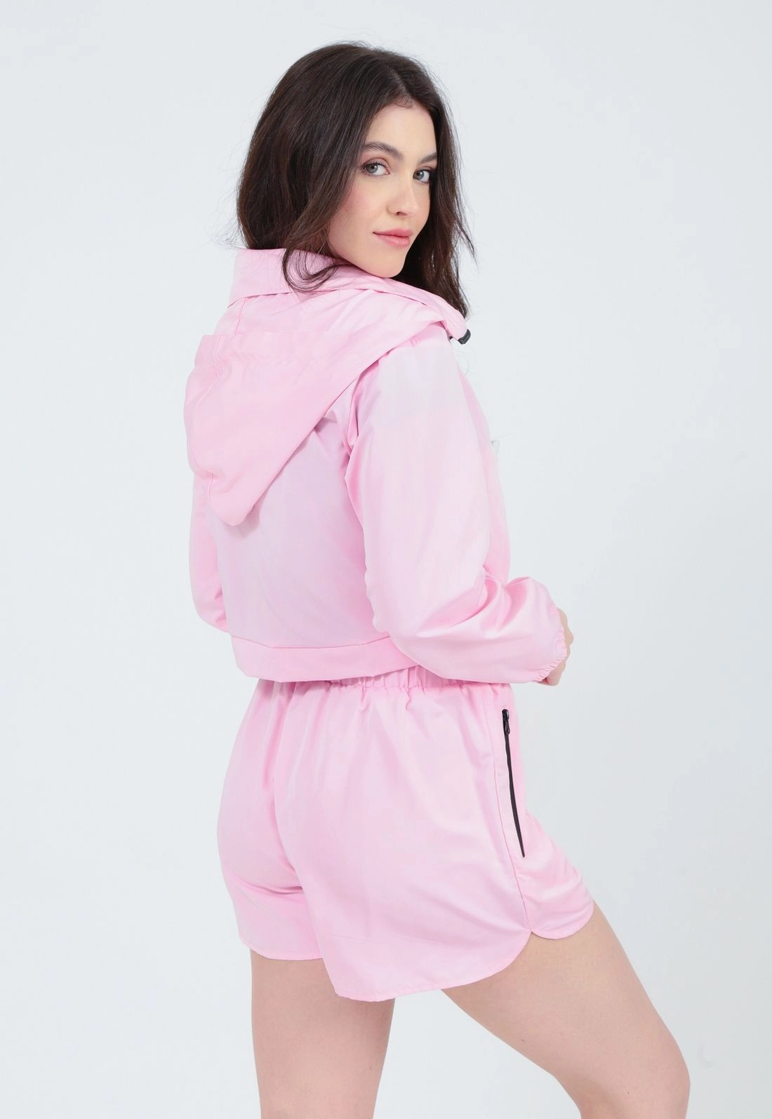 Jaqueta Cropped Corta Vento