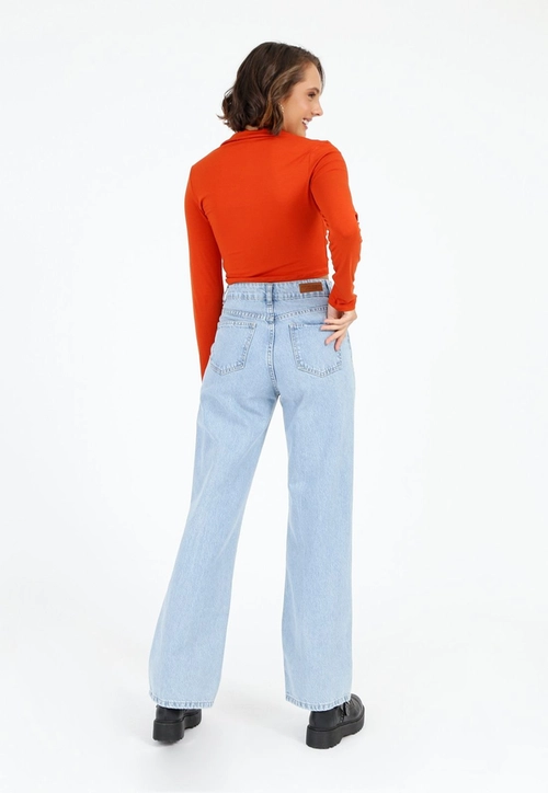 Calça Jeans Wide Leg Clara