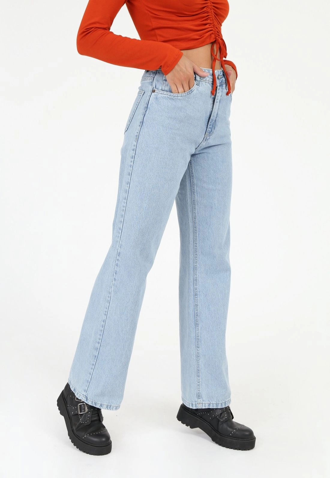 Calça Jeans Wide Leg Clara
