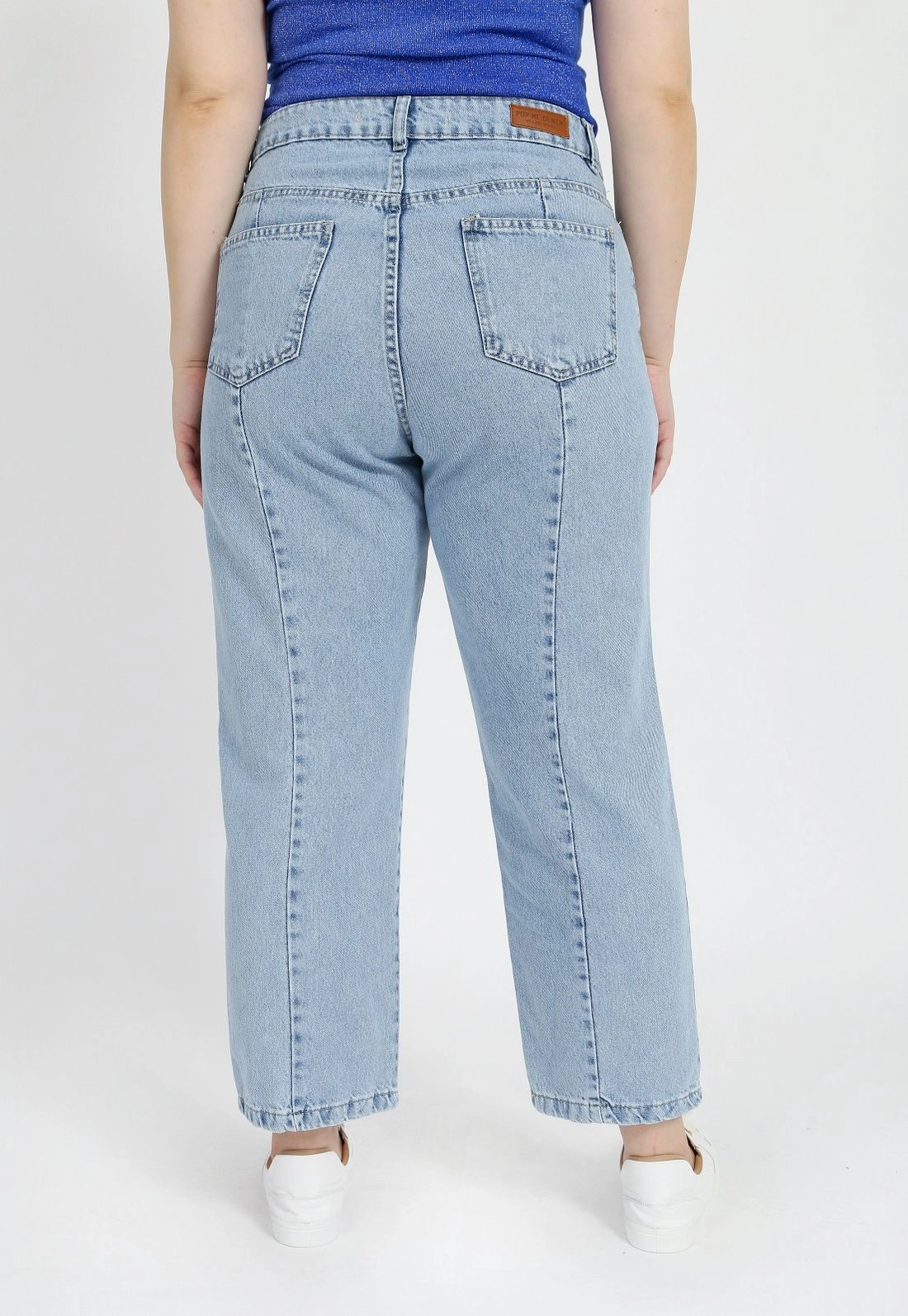Calça Jeans Reta Recorte