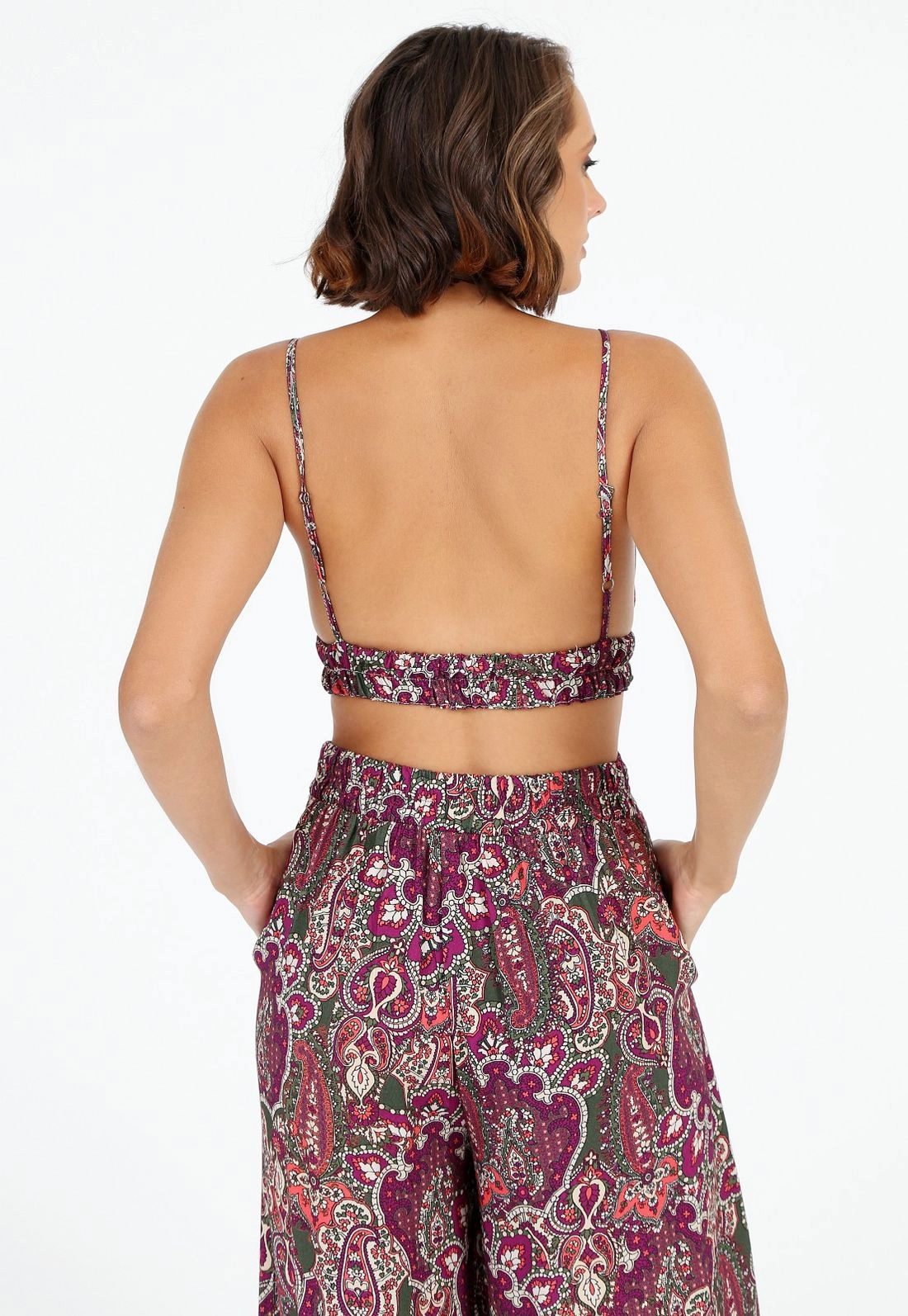 Top Viscose Alça Estampado