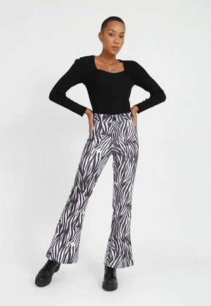 Calça Flare Ponto Roma Zebra