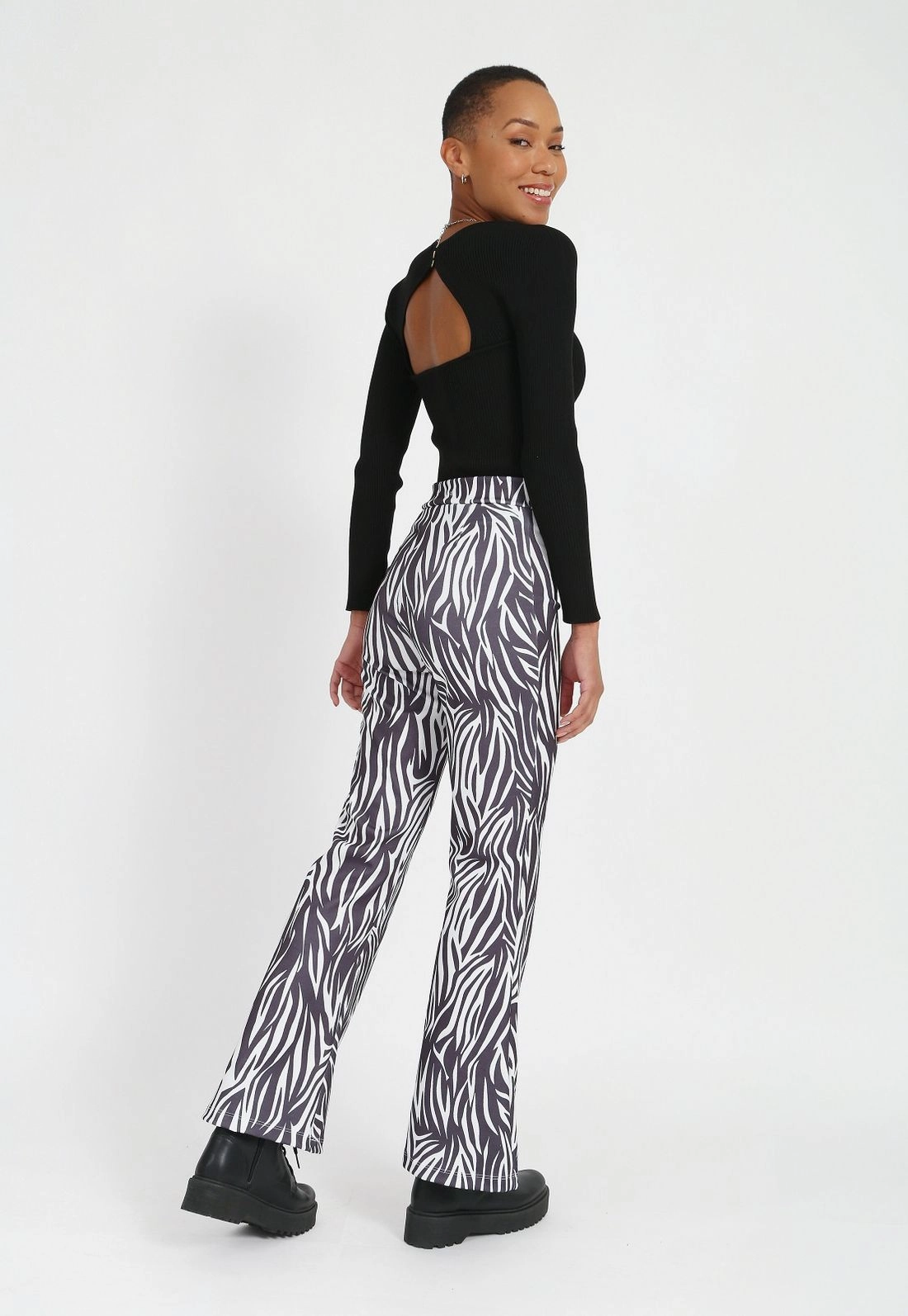 Calça Flare Ponto Roma Zebra