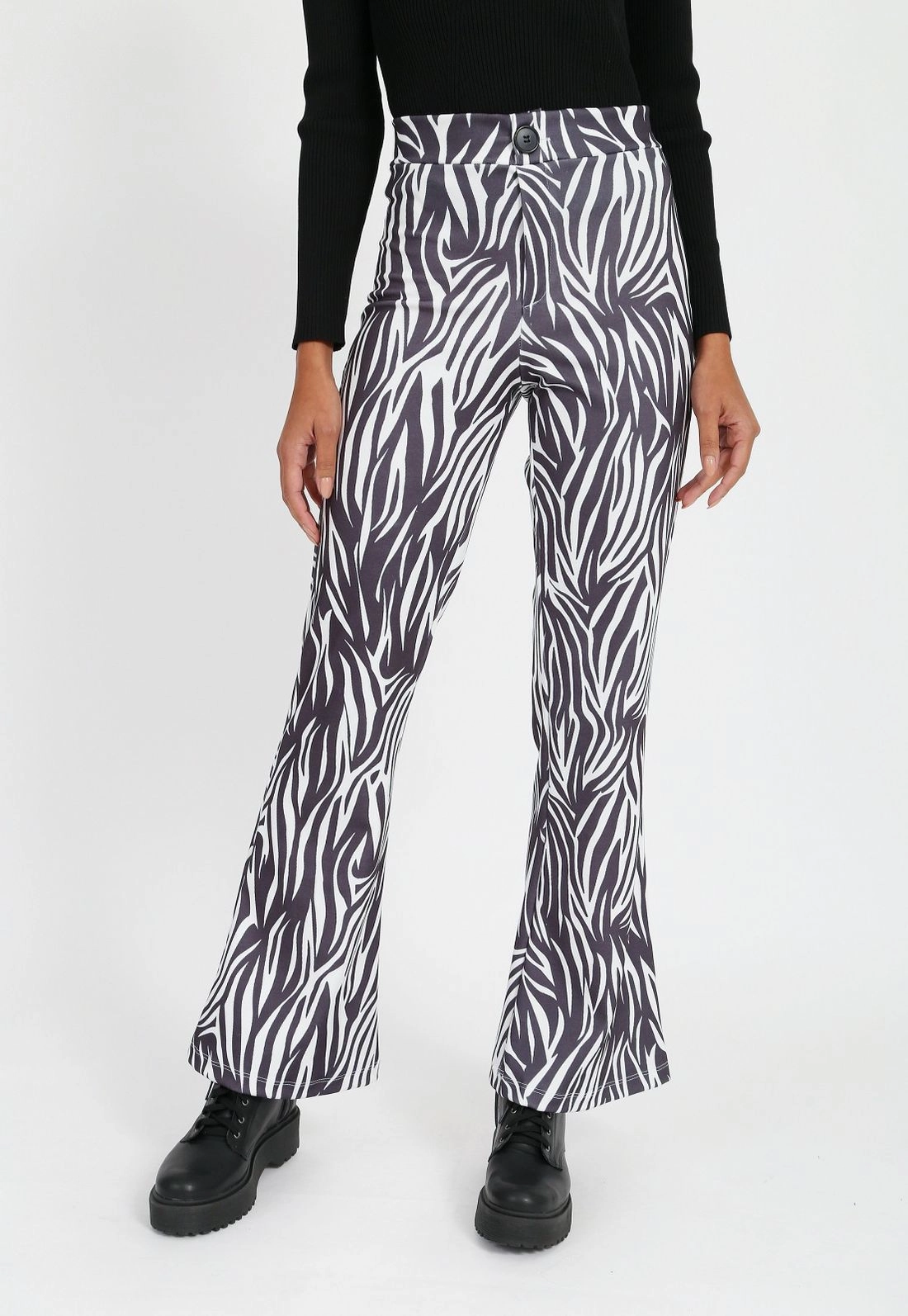 Calça Flare Ponto Roma Zebra