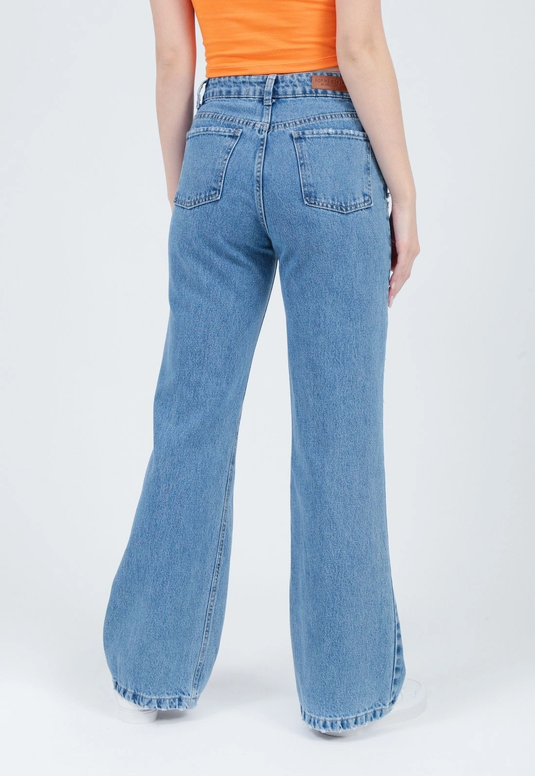 Calça Jeans Flare Puidos Barra