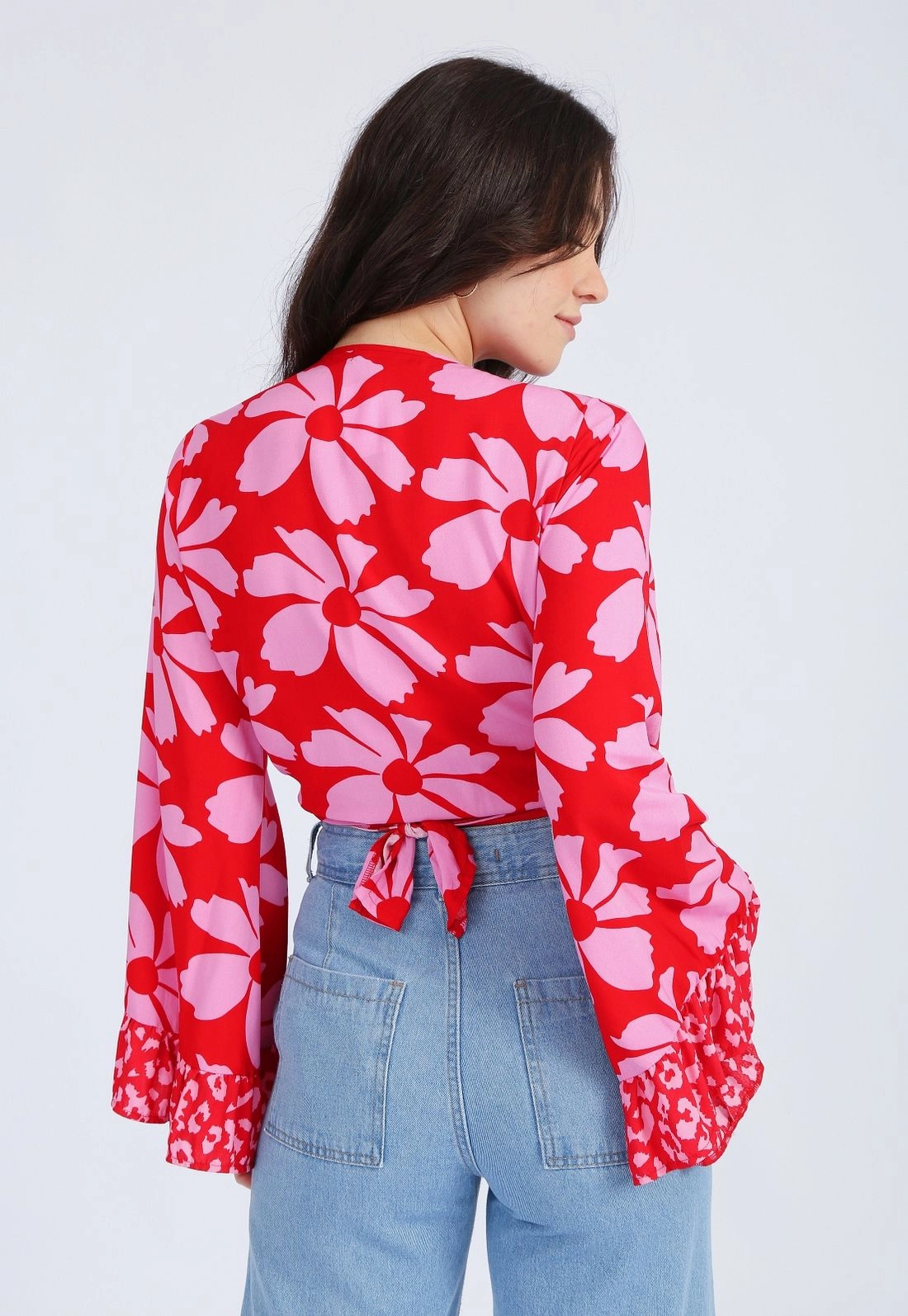 Cropped Viscose Manga Longa 2 Estampas