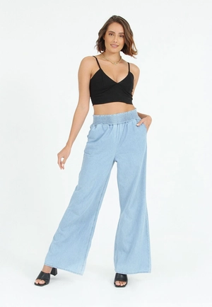 Calça Pantalona Lastéx