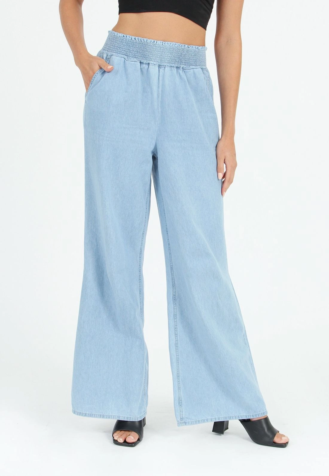 Calça Pantalona Lastéx