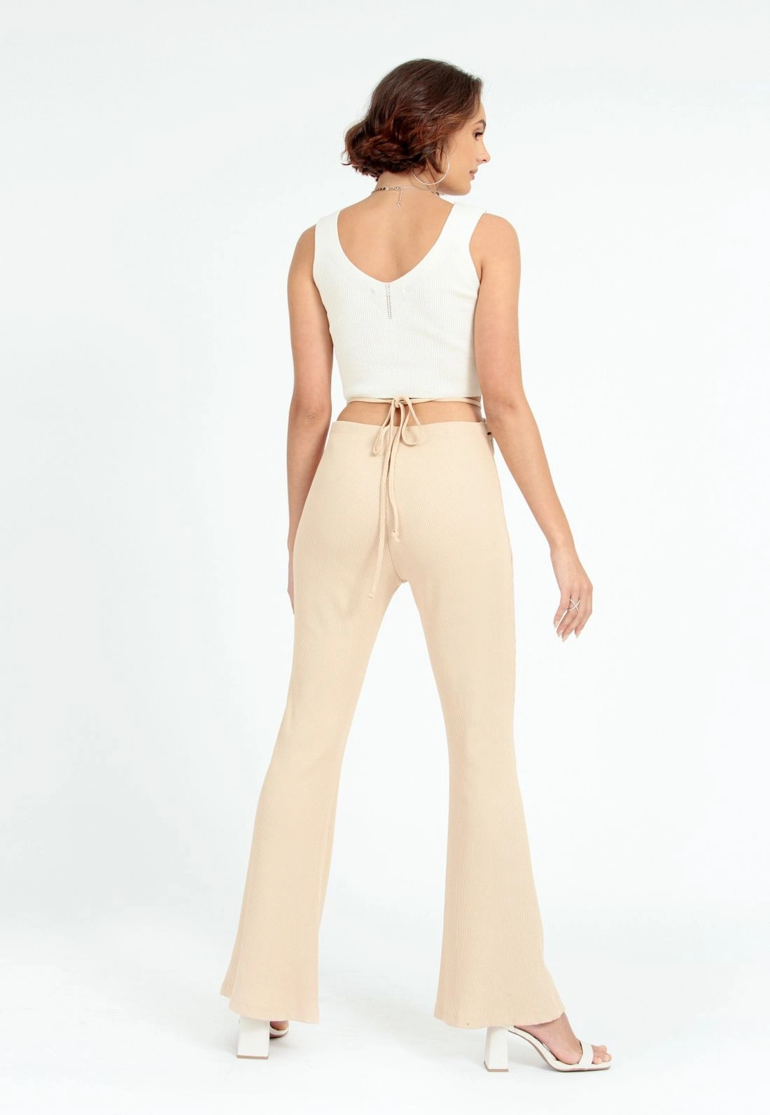 Calça Flare Canelada P