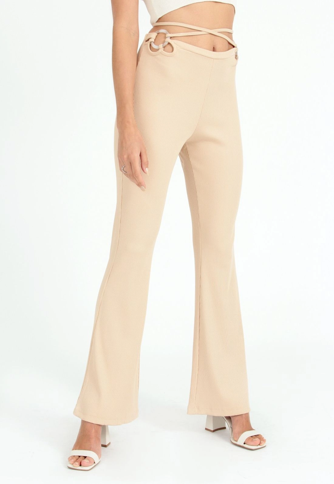 Calça Flare Canelada P