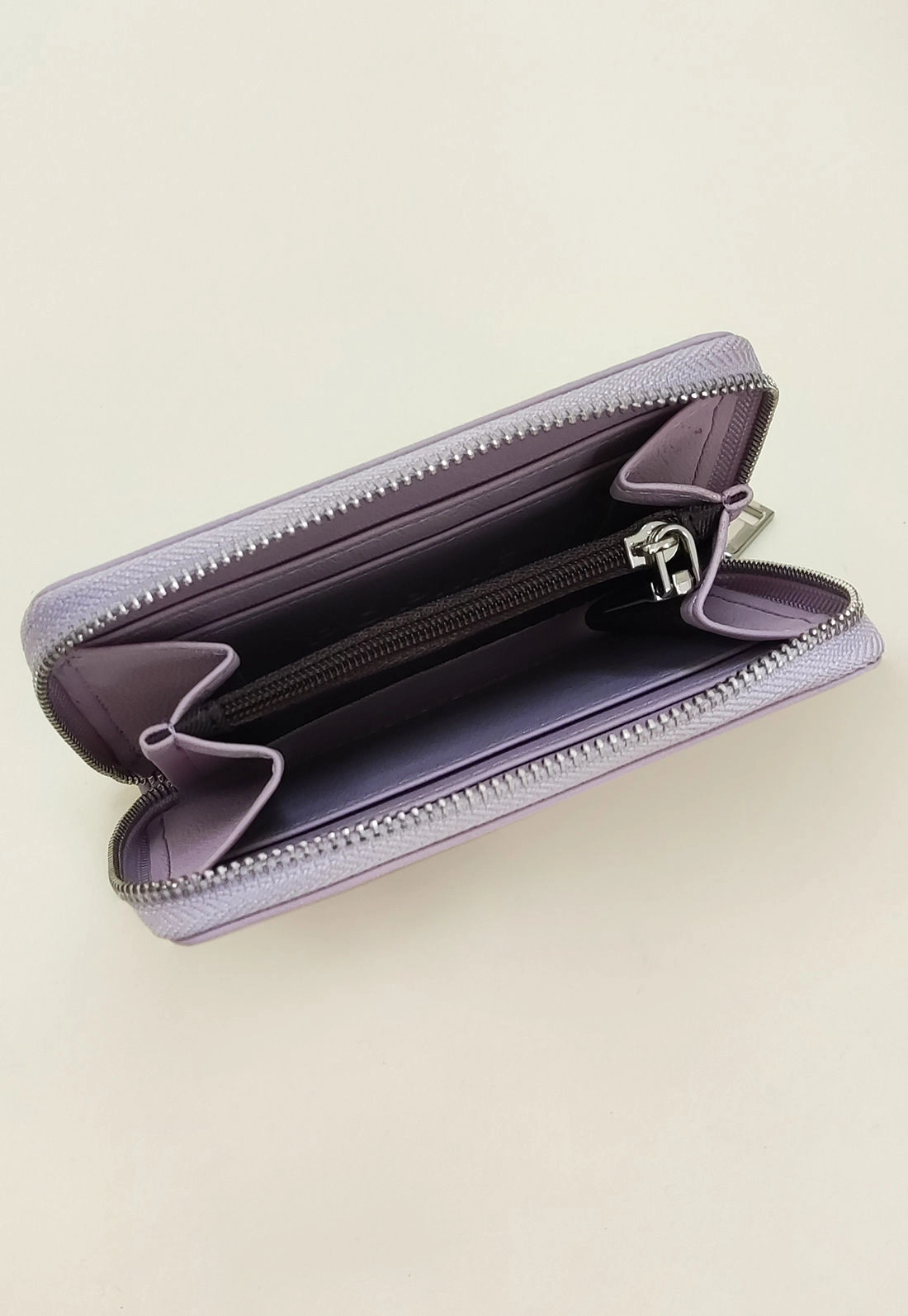 Carteira Mini Pu Zíper Metal Coração