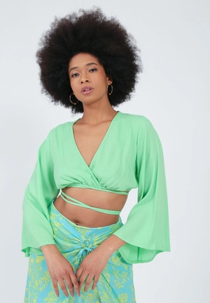 Cropped Viscose Liso Transpasse