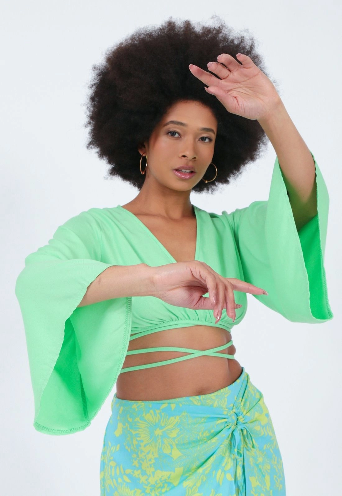 Cropped Viscose Liso Transpasse