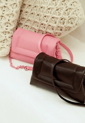 Bolsa Transversal Tampa Com Costura Lateral