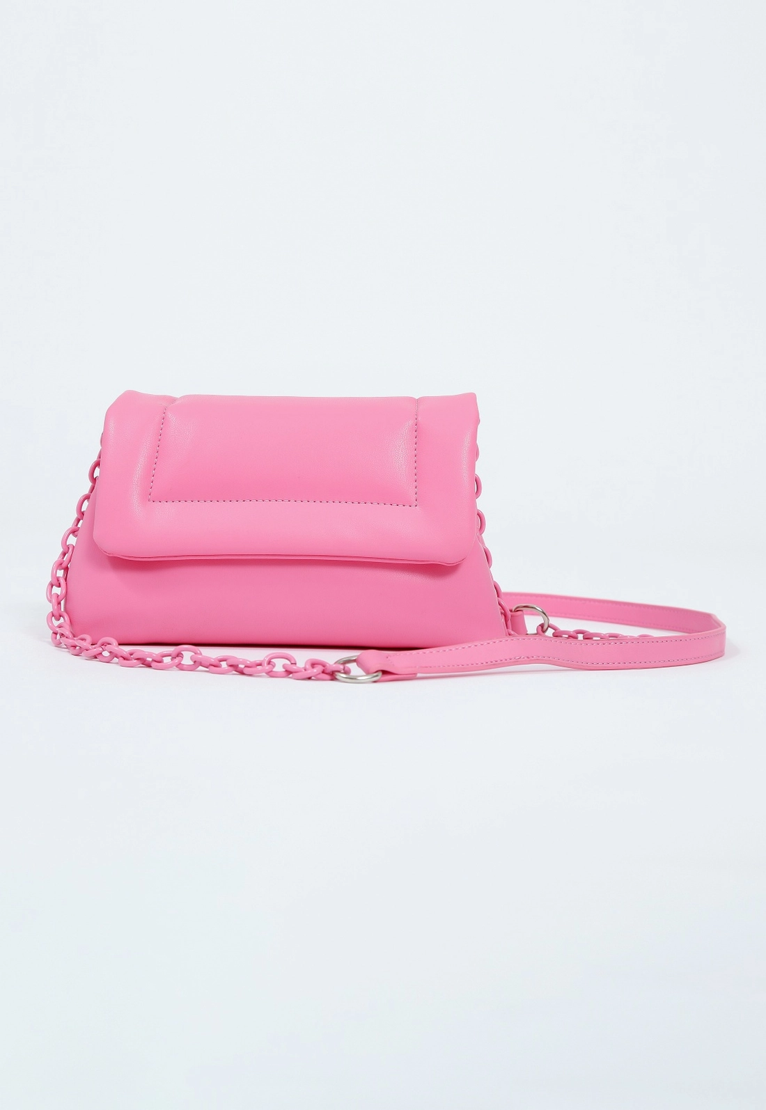 Bolsa Transversal Tampa Com Costura Lateral