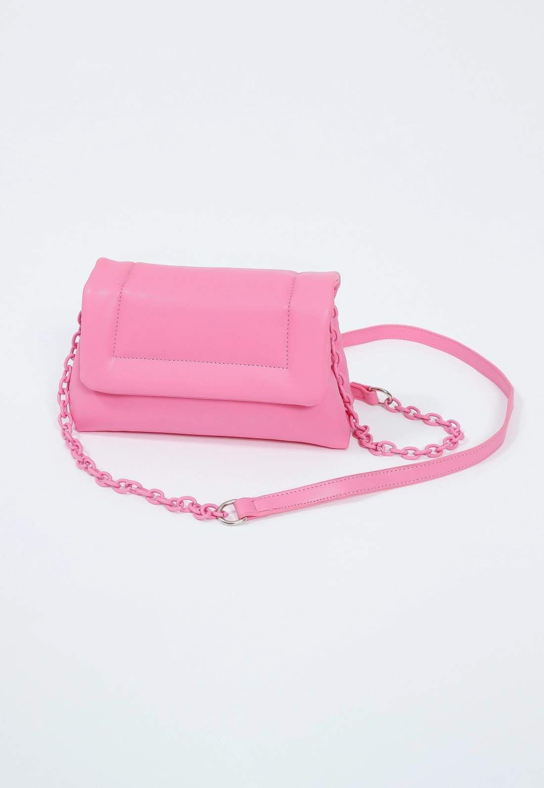 Bolsa Transversal Tampa Com Costura Lateral