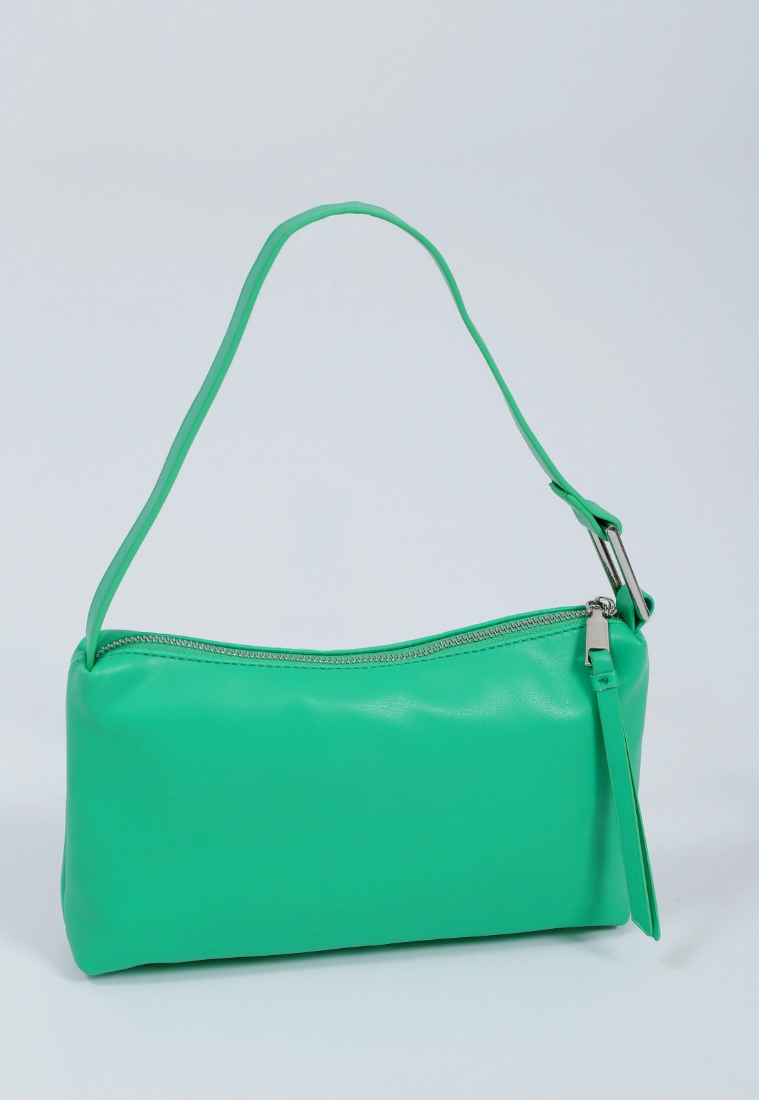 Bolsa Pu Baguete Argola Metal