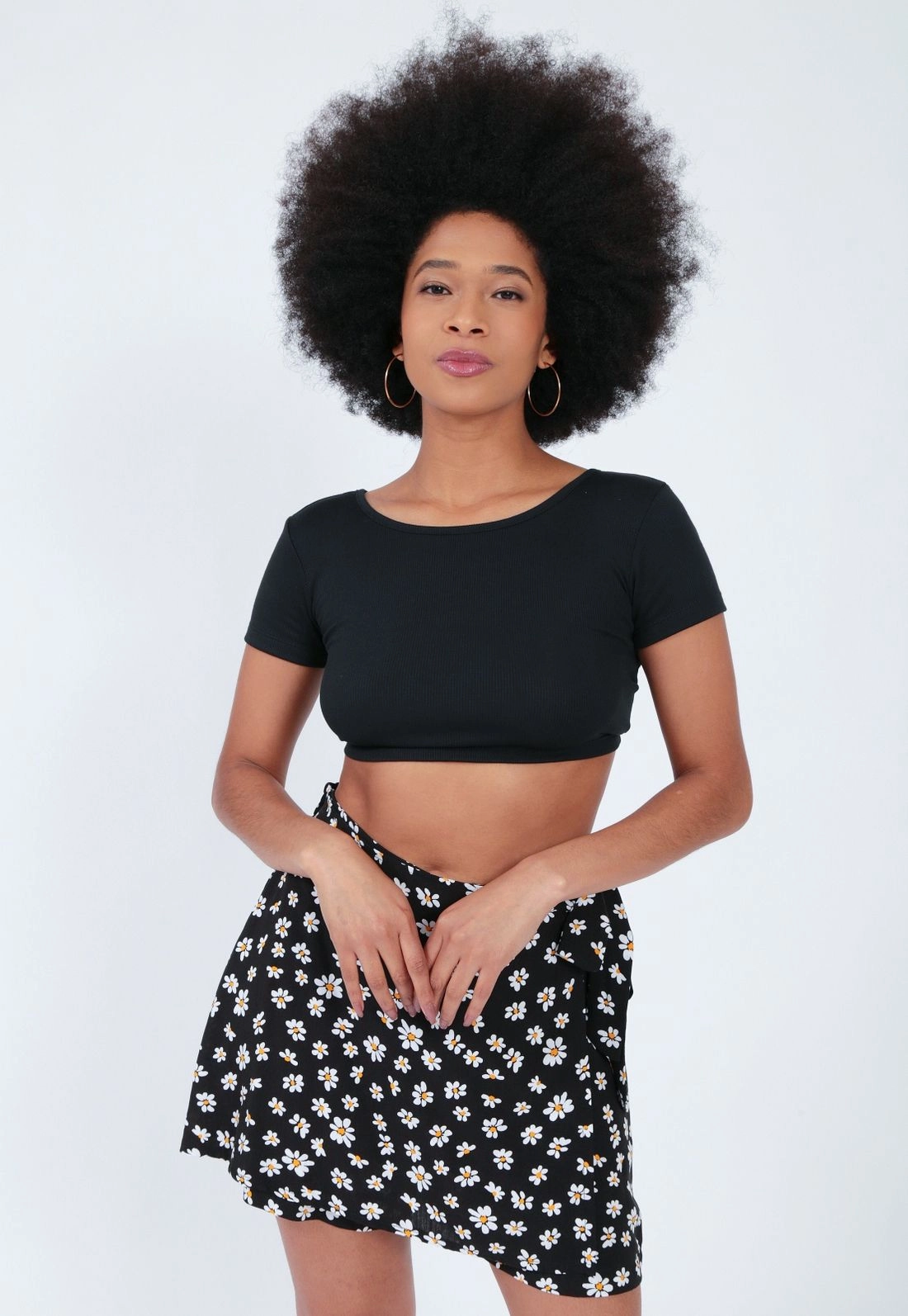 Shorts Saia Viscolinho Floral