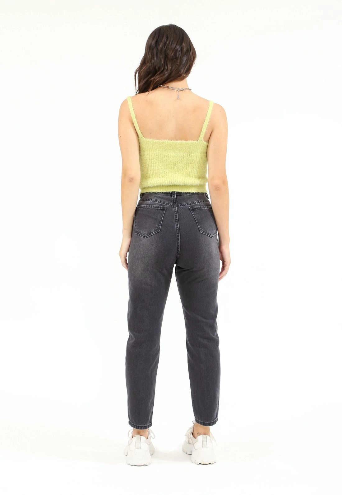 Calça Jeans Mom Black