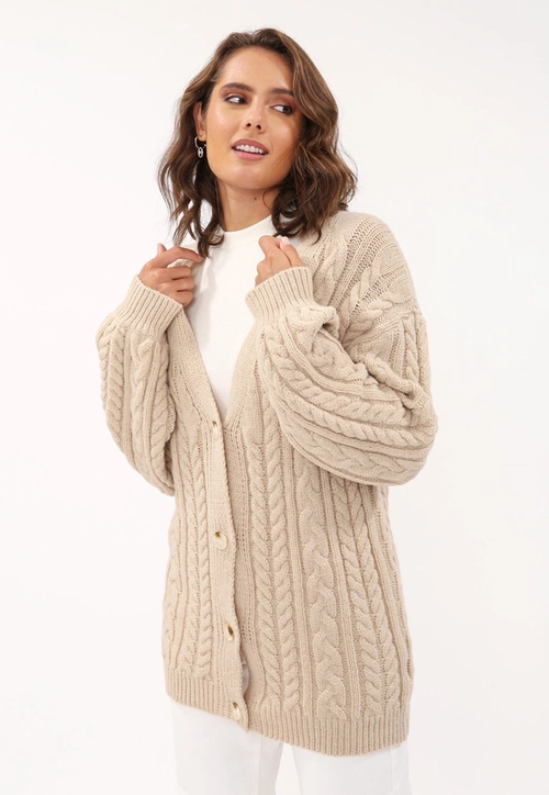 Cardigan Tricô Alongado