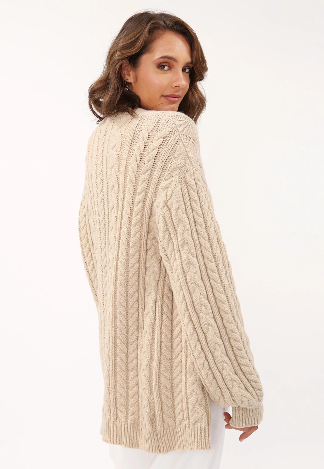 Cardigan Tricô Alongado