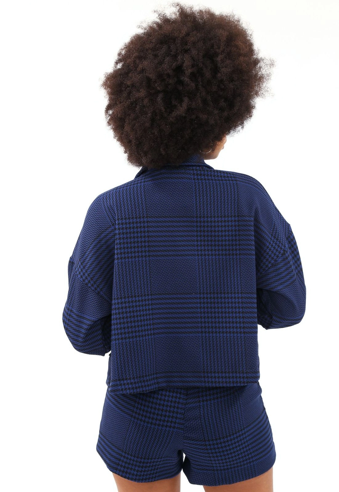 Camisa Xadrez Manga Longa Bolso