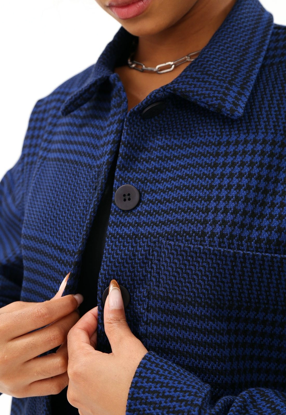 Camisa Xadrez Manga Longa Bolso