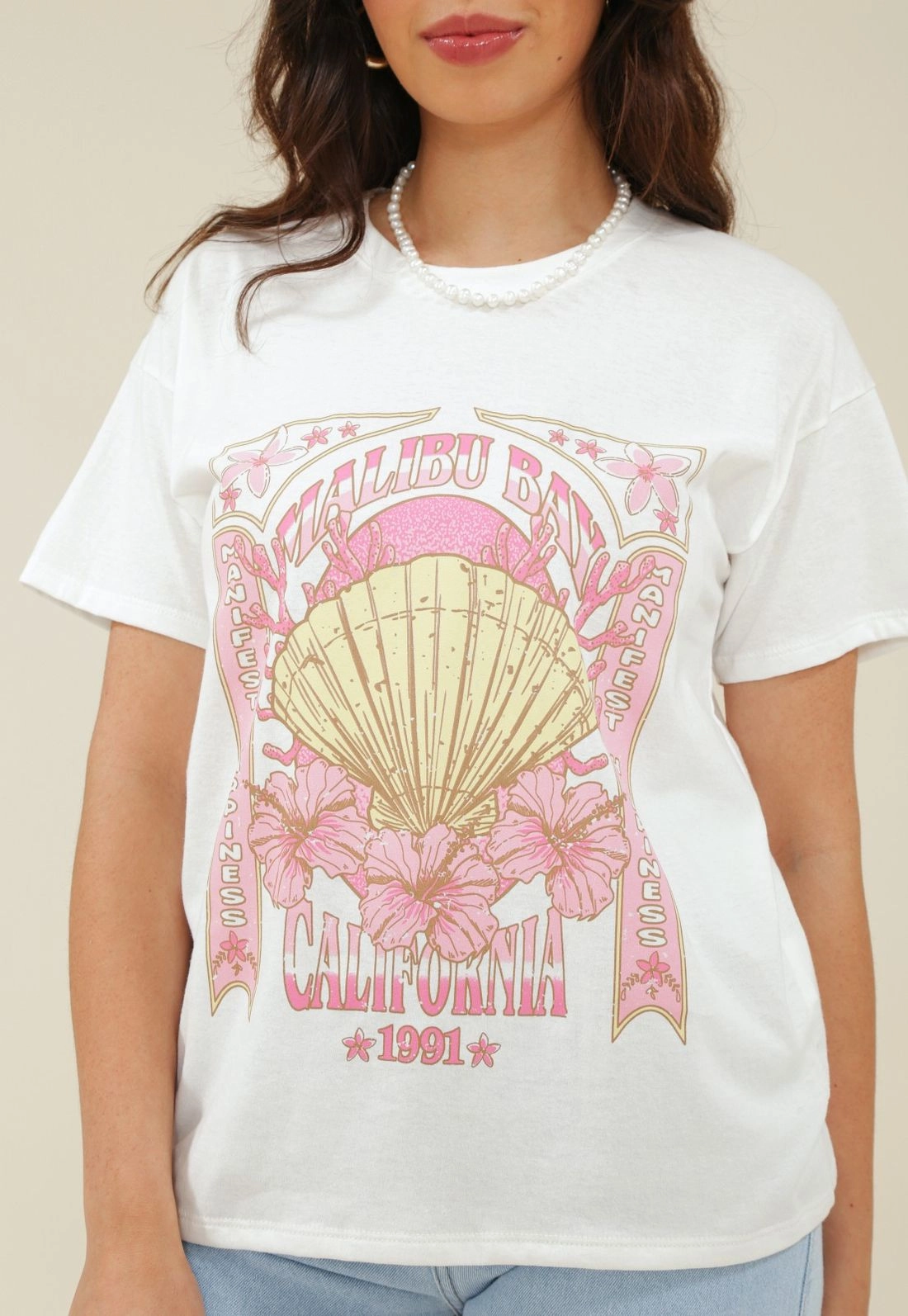 T-Shirt Em Meia Malha Com Silk Concha