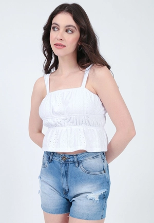 Blusa Lasie Alça Recorte Elástico
