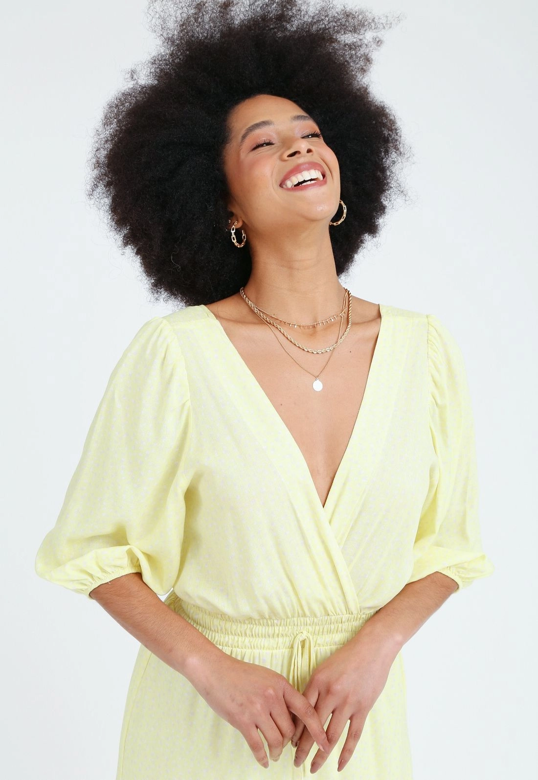 Vestido Viscose 3/4 Fenda