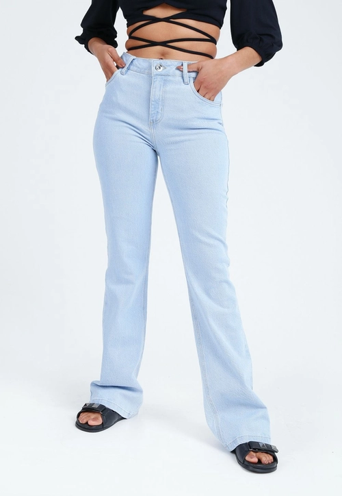 Calça Jeans Lycra Flare