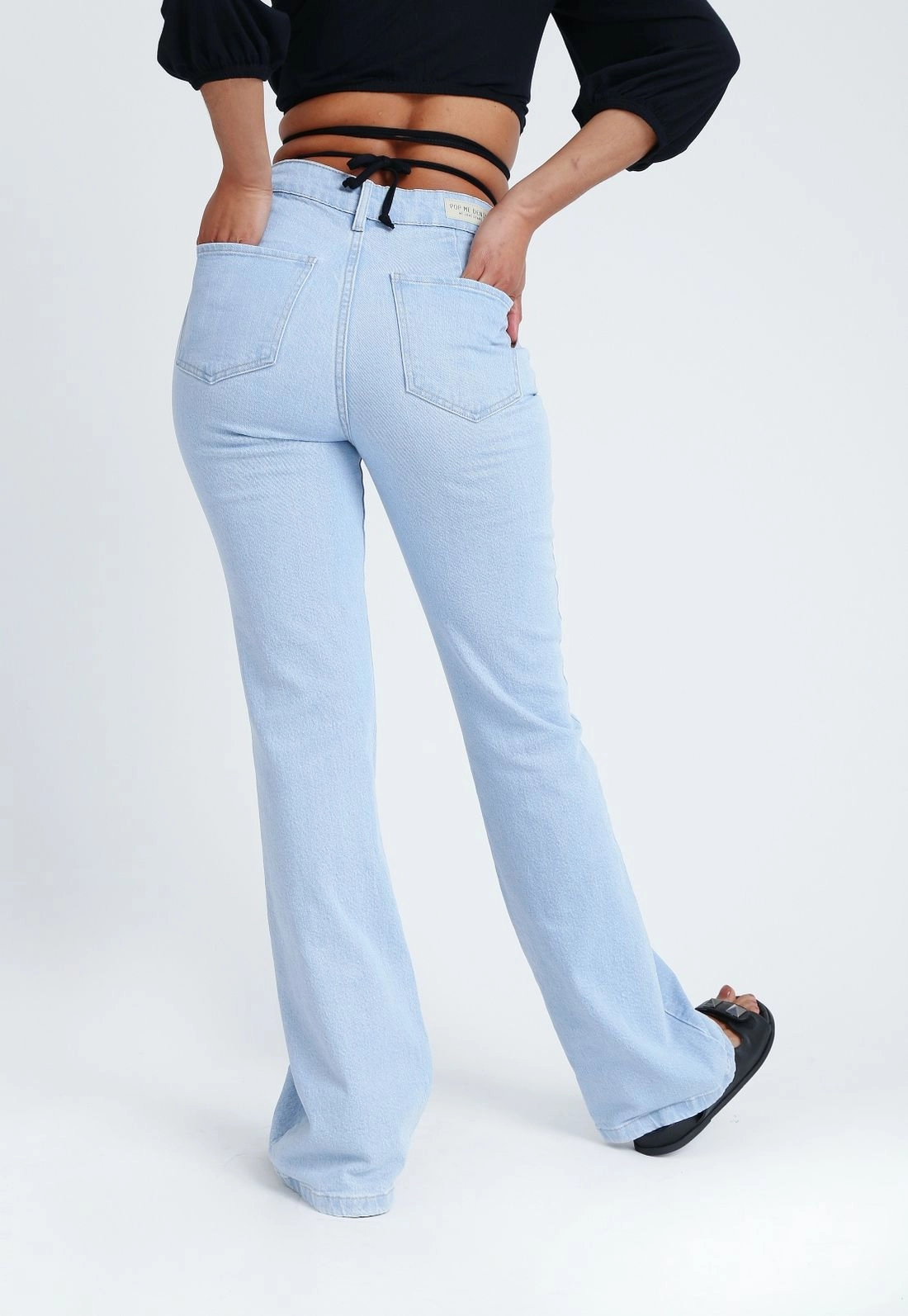 Calça Jeans Lycra Flare