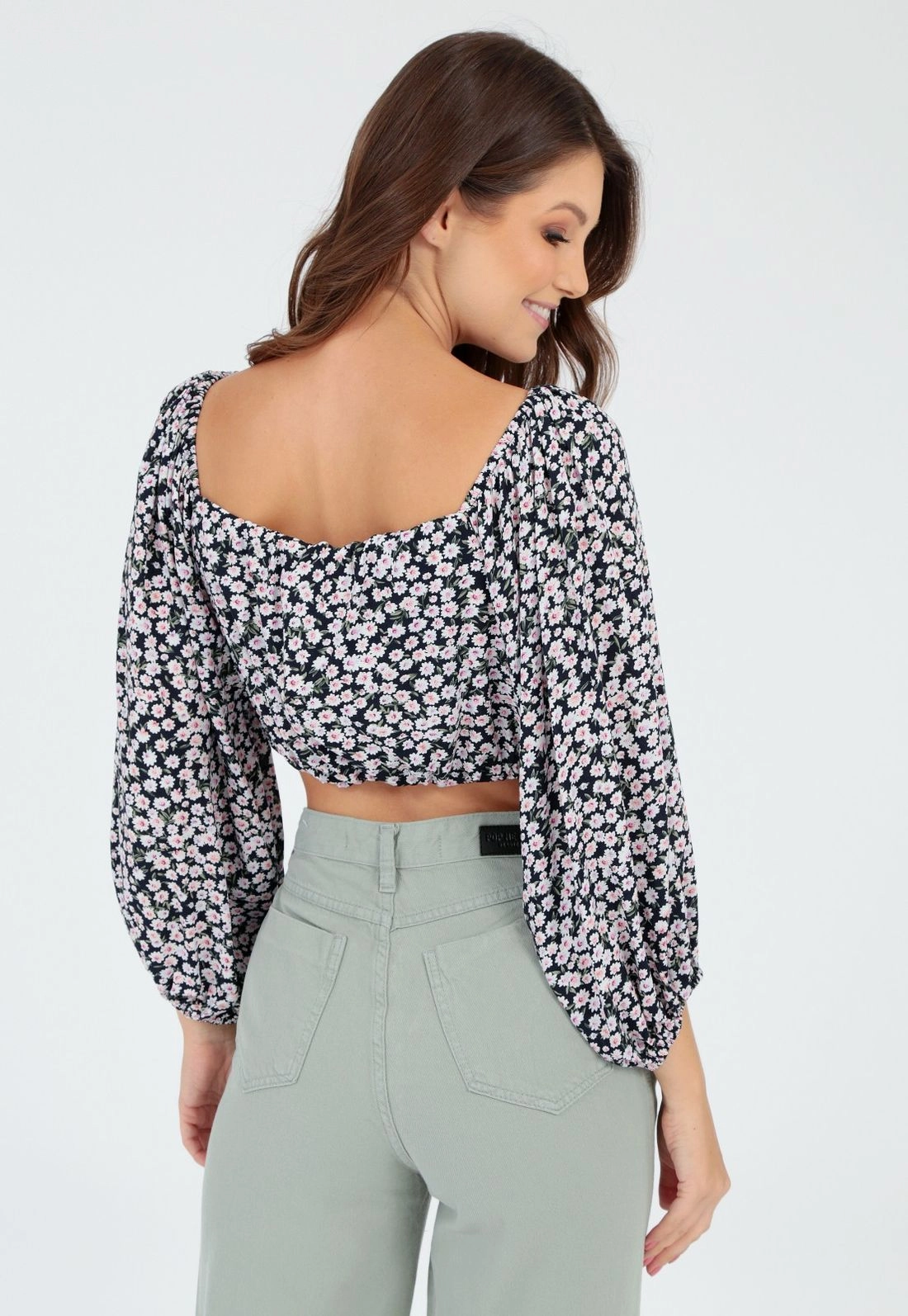 Blusa Cropped 7/8 Liberty