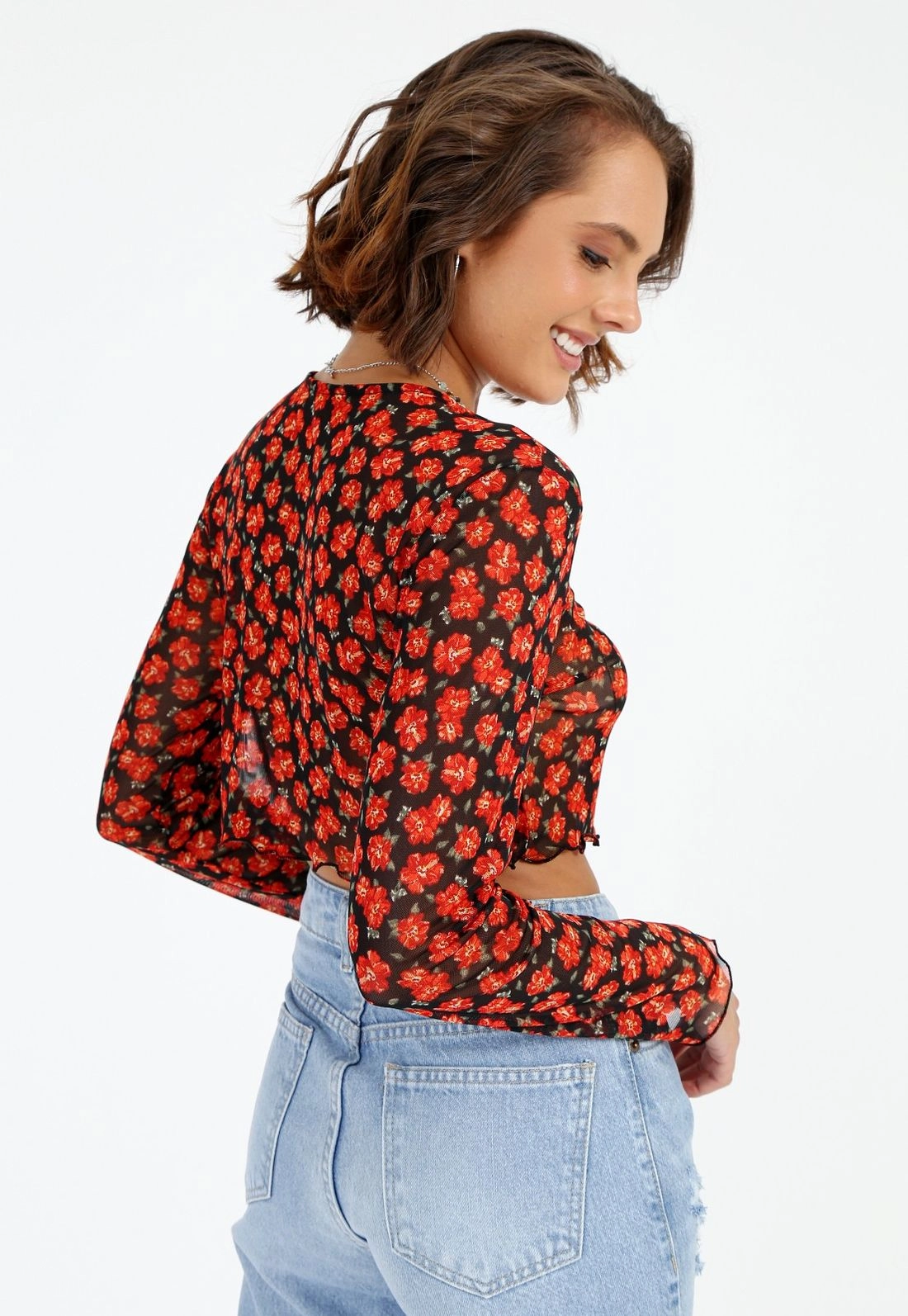 Blusa Cropped Tule Liberty