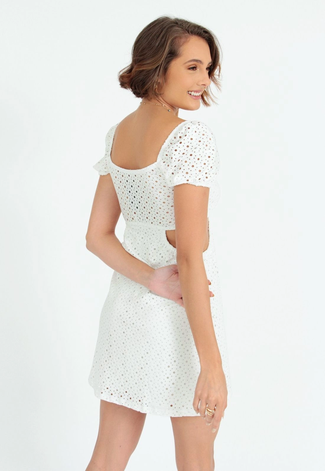 Vestido Laise Vazado Lateral