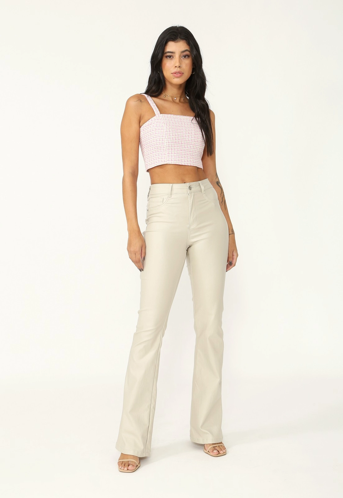 Cropped Tweed Alça