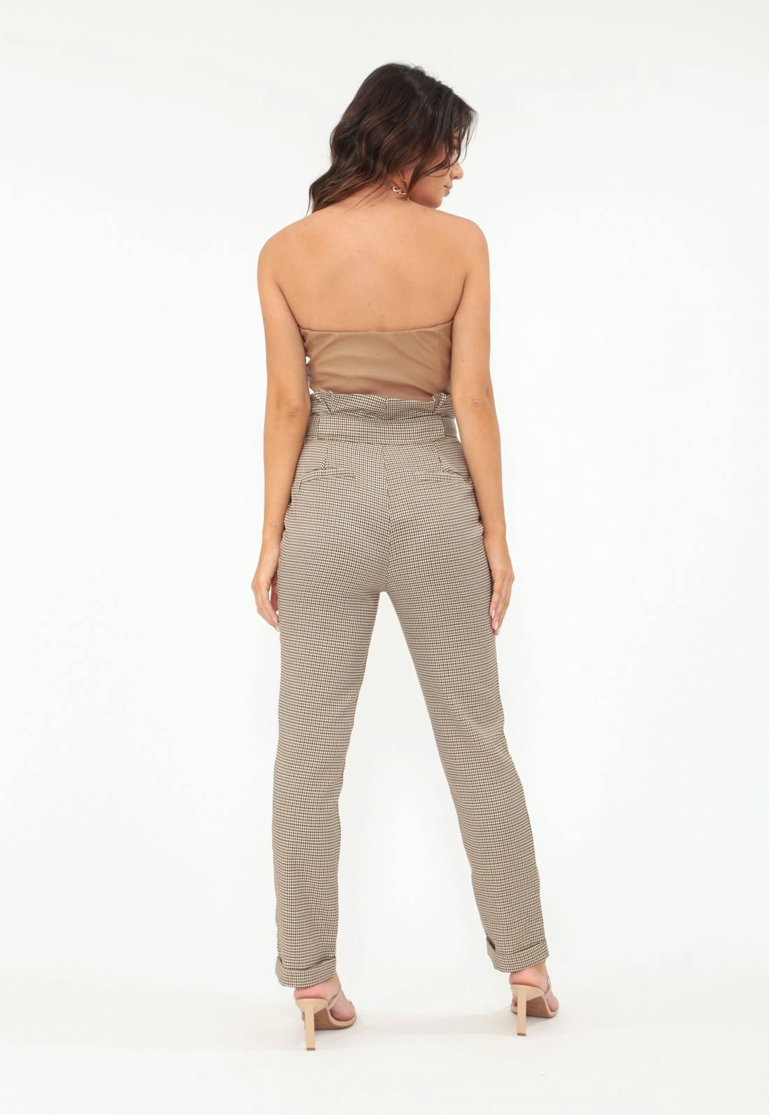 Calça Alfaiataria Xadrez Clochard