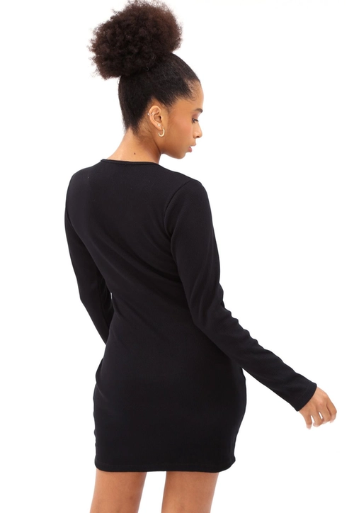 Vestido Ribana Maga Longa Argola Busto